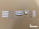 1/6 Scale WWII German Halftrack Glass Blocks for Visors - Unfinished Model Kit - Warprints