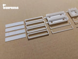 1/6 Scale WWII German Halftrack Glass Blocks for Visors - Unfinished Model Kit - Warprints