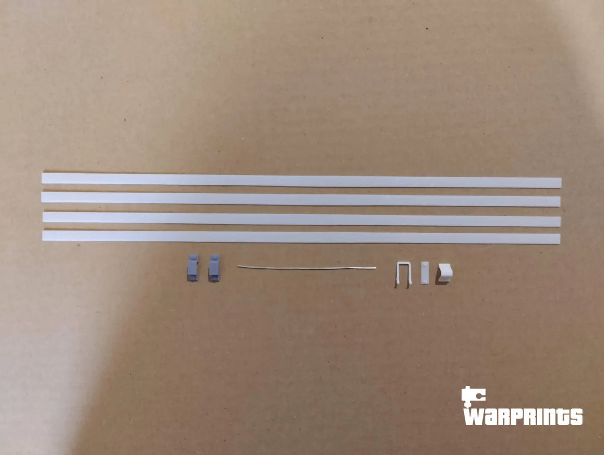 1/6 Scale WWII German Bows for the Canvas Cover for Sd.Kfz. 251 Halftrack - Unfinished Model Kit - Warprints