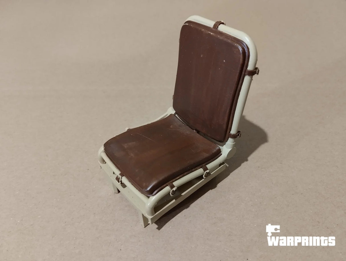 1/6 Scale WWII German Halftrack Seat- Unfinished Model Kit - Warprints