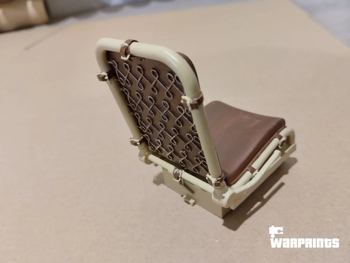 1/6 Scale WWII German Halftrack Seat- Unfinished Model Kit - Warprints