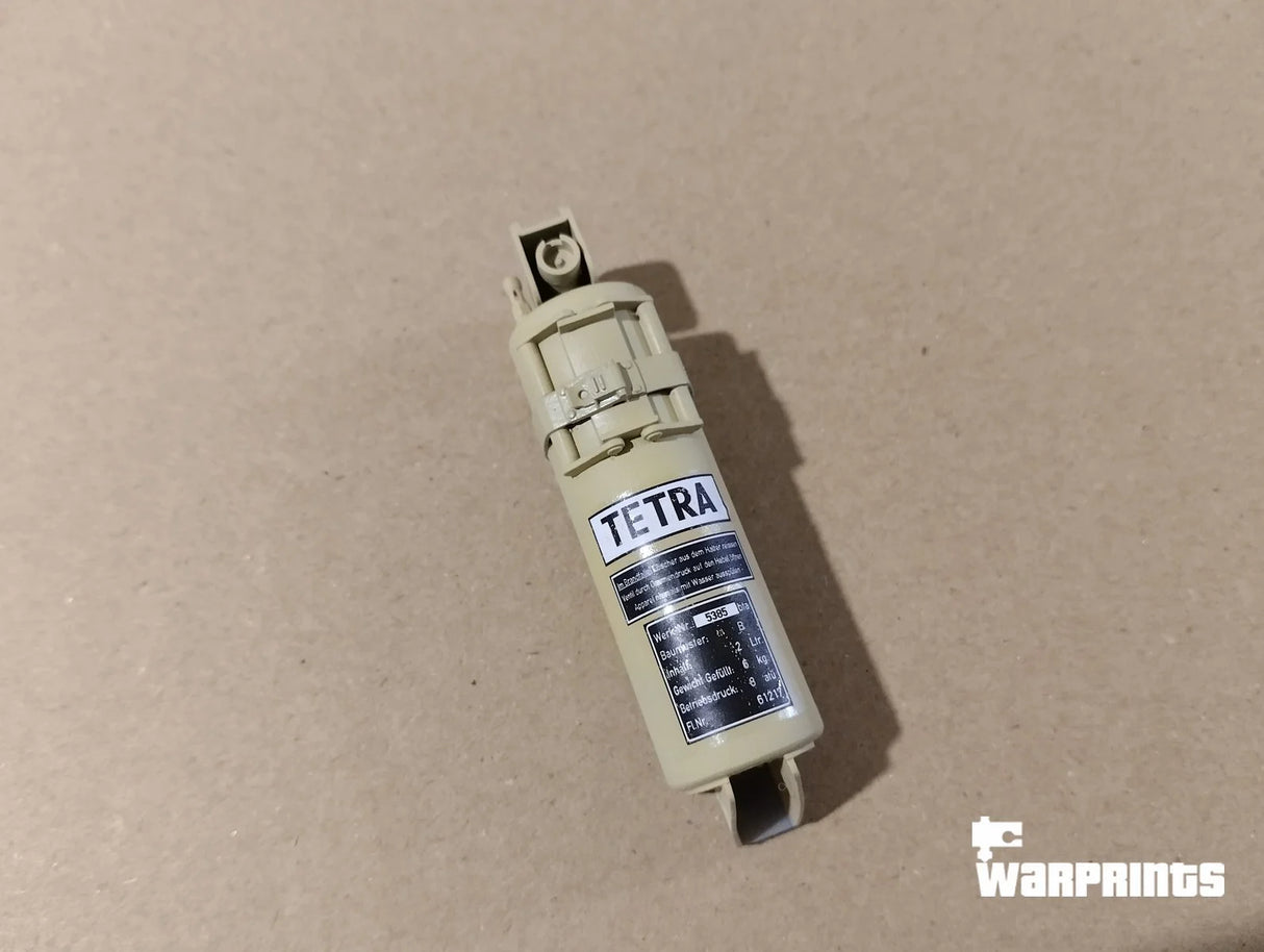 1/6 Scale WWII German Vehicle / Tank Tetra Fire Extinguisher - Unfinished Model Kit - Warprints