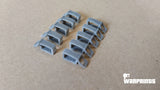 1/6 Scale WWII German Clamps for Tools – Type 1 – Set of 10 Clamps - Unfinished Model Kit - Warprints