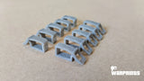 1/6 Scale WWII German Clamps for Tools – Type 1 – Set of 10 Clamps - Unfinished Model Kit - Warprints
