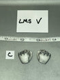 1/6 Scale Modern Era US Fingerless Gloved Fist Hands Pair - Storm Shadow GI Joe VS Cobra Threezero LMS V