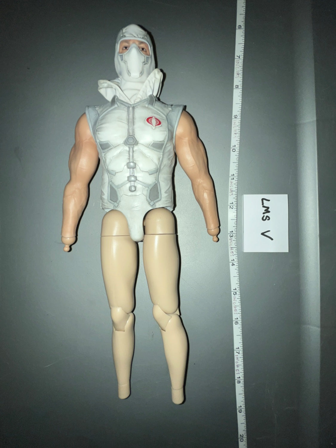 1/6 Scale Modern Era US Storm Shadow Figure Body with Cobra Ninja Vest and Hood Mask - Storm Shadow GI Joe VS Cobra Threezero LMS V