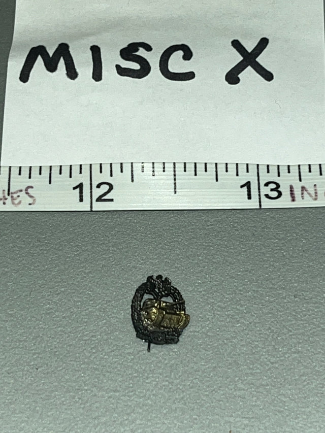 1/6 Scale WWII German Panzer Assault Badge Miniature Pin - UD9059 1/6 WWII Hermann Goring Division Tunisia 1943 Ujindou MISC X