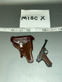 1/6 Scale WWII German Luger P08 Pistol with Holster - UD9059 1/6 WWII Hermann Goring Division Tunisia 1943 Ujindou MISC X
