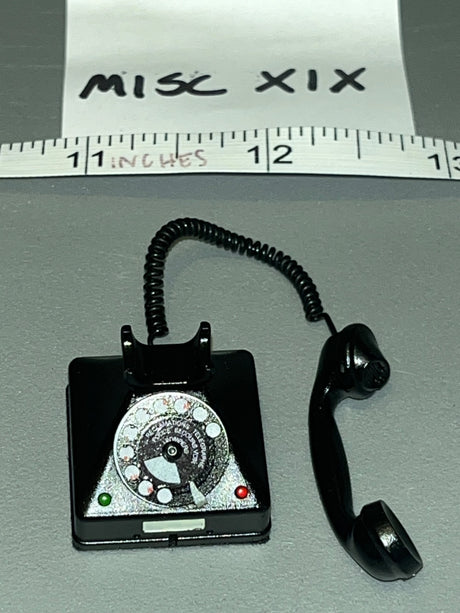 1/6 Scale WWII US Rotary Dial Desk Telephone with Handset - Inglourious Bastards  Hans "Landa" Figure UD9053 UJINDOU MISC XIX