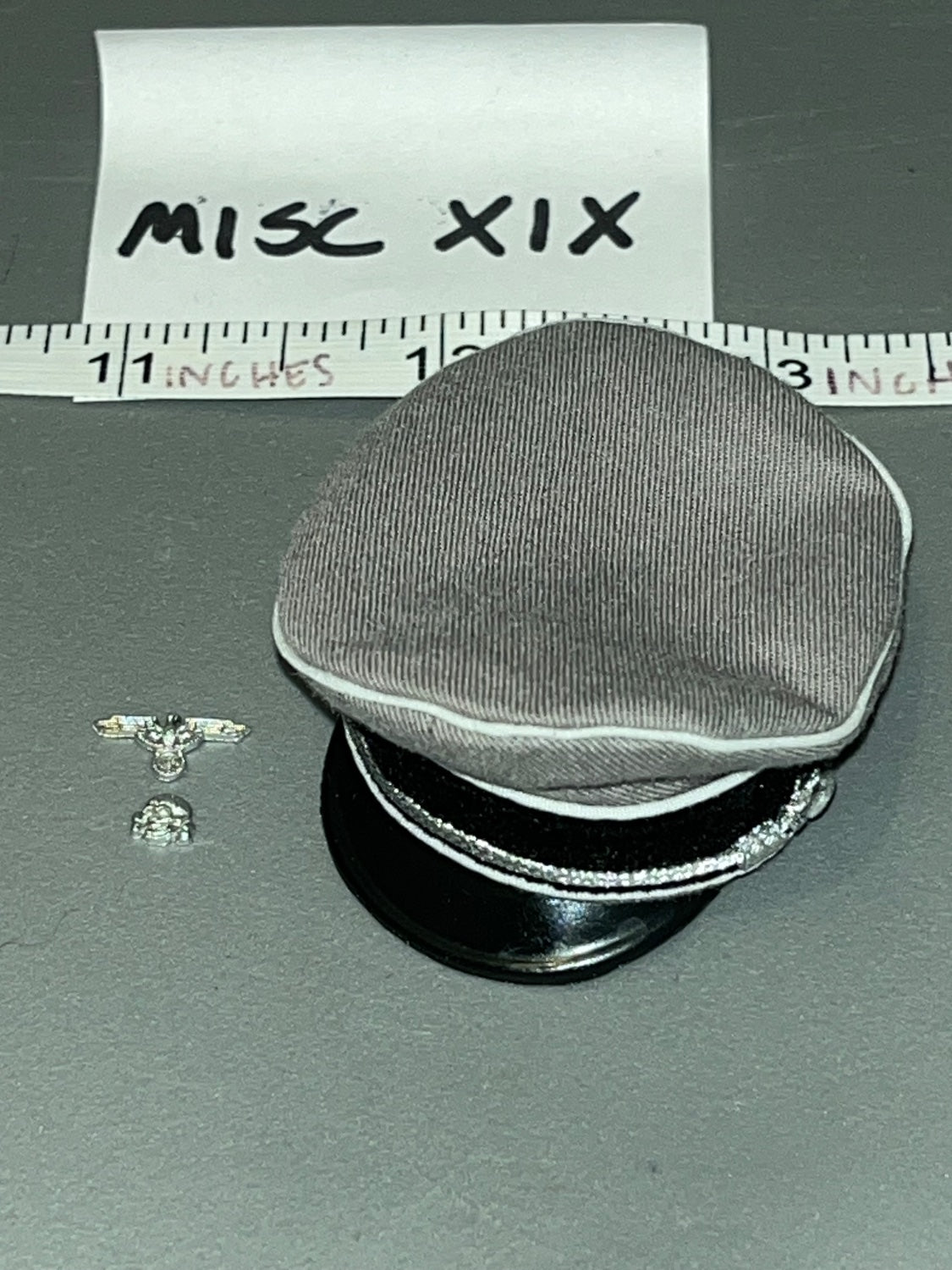 1/6 Scale WWII German Officer Peaked Cap with Cap Badges - Inglourious Bastards  Hans "Landa" Figure UD9053 UJINDOU MISC XIX