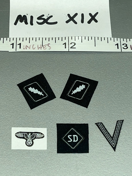 1/6 Scale WWII German Insignia Patch Set - Inglourious Bastards Hans "Landa" Figure UD9053 UJINDOU MISC XIX