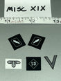 1/6 Scale WWII German SS Insignia Patch Set - Inglourious Bastards  Hans "Landa" Figure UD9053 UJINDOU MISC XIX