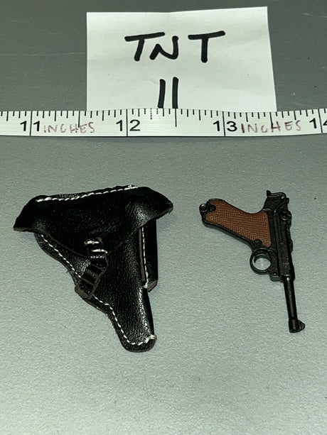 1/6 Scale WWII German Luger P08 Pistol with Holster - UD9057 The Iron Heel - Schutzpolizei (Warsaw 1944) Ujindou TNT 11