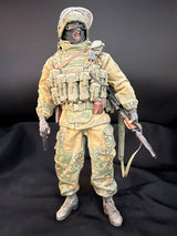 1/6 Scale Modern Russian Spetsnaz Digital Flora Camouflage Dressed Figure with SVD Dragunov Sniper Rifle and Pistol