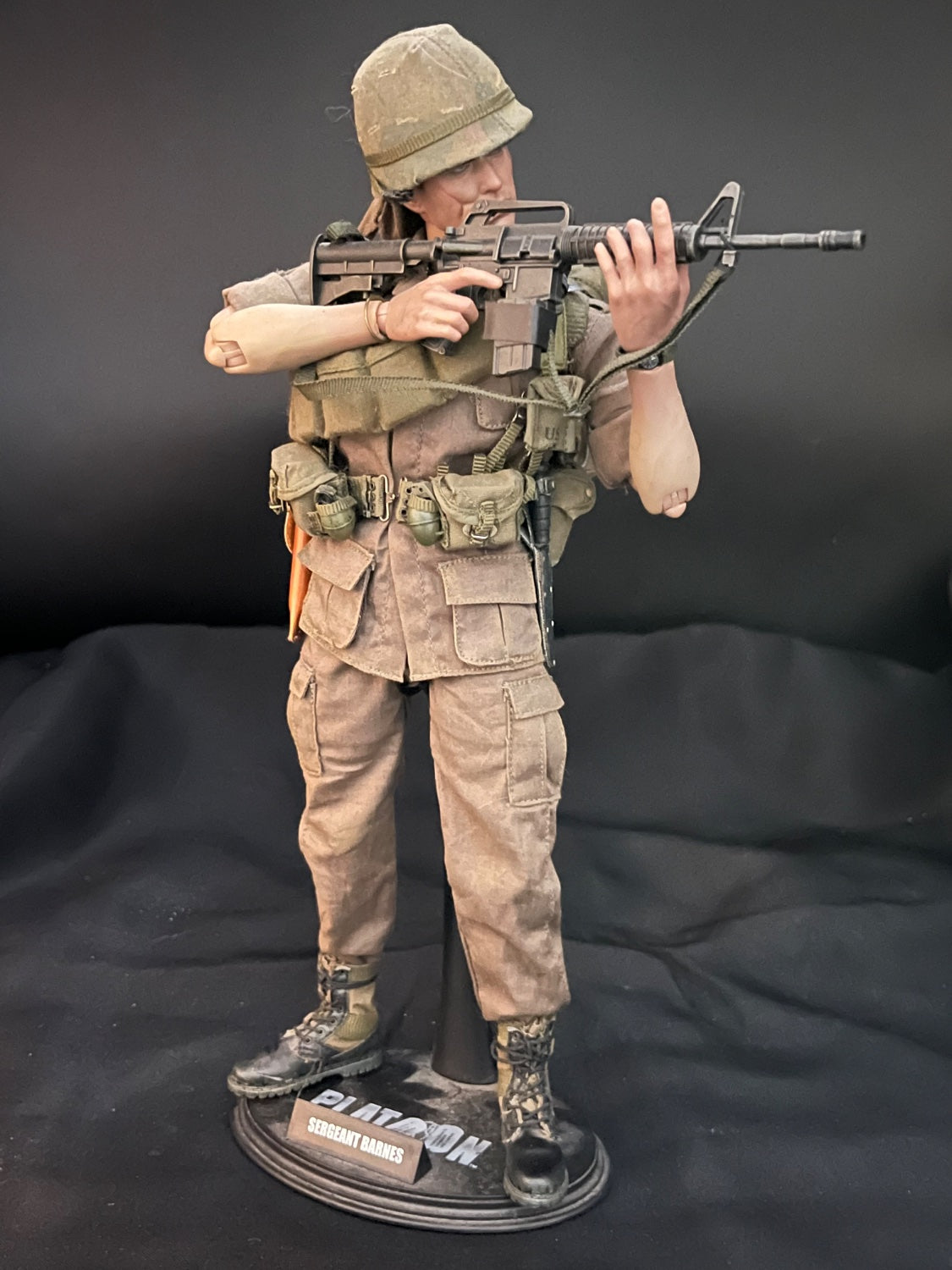 1/6 Scale Platoon Vietnam Era US Army Sergeant Barnes Action