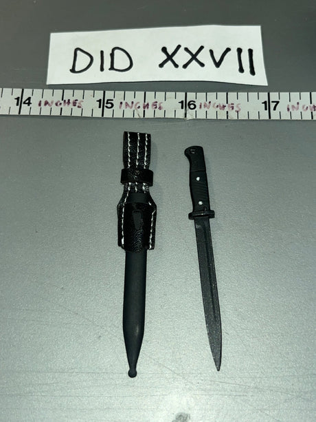 1/6 Scale Modern Era Bayonet with Scabbard - WWII German Polizei Division DID DID XXVII