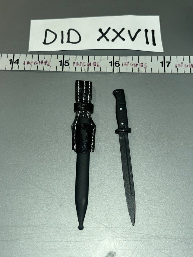 1/6 Scale Modern Era Bayonet with Scabbard - WWII German Polizei Division DID DID XXVII