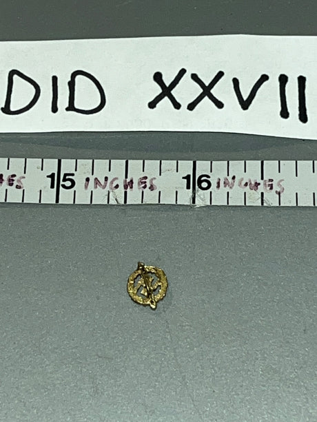 1/6 Scale WWII German Infantry Assault Badge Gold Grade Miniature Lapel Pin - WWII German Polizei Division DID DID XXVII
