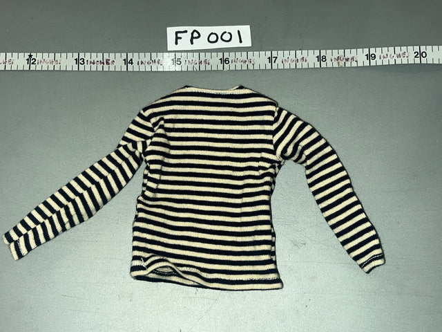 1/6 Scale Modern Era US Striped Long Sleeve Shirt - WWII Russian Soviet Naval Infantry - FP021 Facepool FP001
