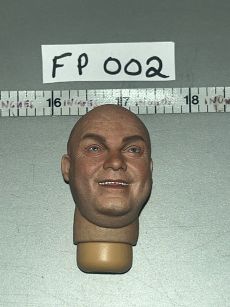 1/6 Scale Modern Era US Bald Smiling Male Head Sculpt - WWII Russian Soviet Naval Infantry - FP021 Facepool FP 002