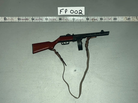 1/6 Scale WWII Russian PPSh-41 Submachine Gun with Sling - WWII Russian Soviet Naval Infantry - FP021 Facepool FP 002