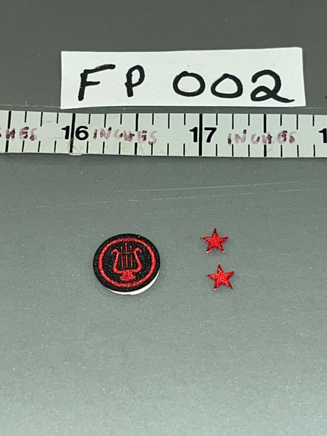 1/6 Scale Modern Era US Band Corps Insignia Patch and Rank Stars Set - WWII Russian Soviet Naval Infantry - FP021 Facepool FP 002