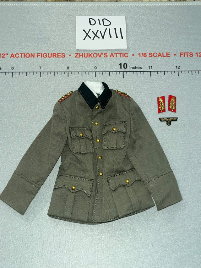 1/6 Scale WWII German General Officer Tunic with Insignia - Wehrmacht Officer – Otto Remer D80194 DID