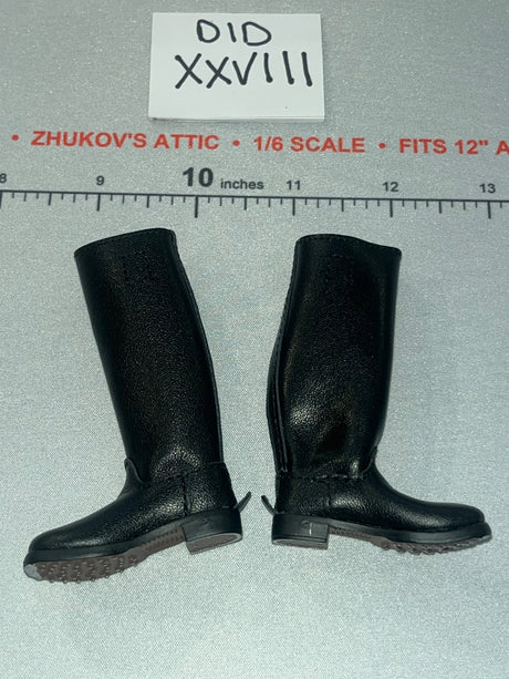 1/6 Scale WWII German Jackboots Pair - Wehrmacht Officer – Otto Remer D80194 DID