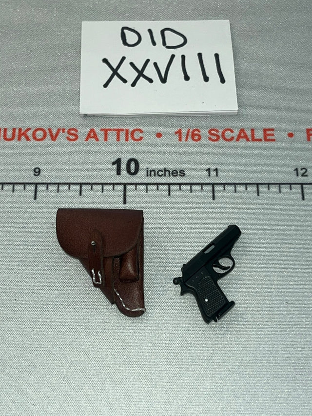 1/6 Scale WWII German Pistol with Holster - Wehrmacht Officer – Otto Remer D80194 DID
