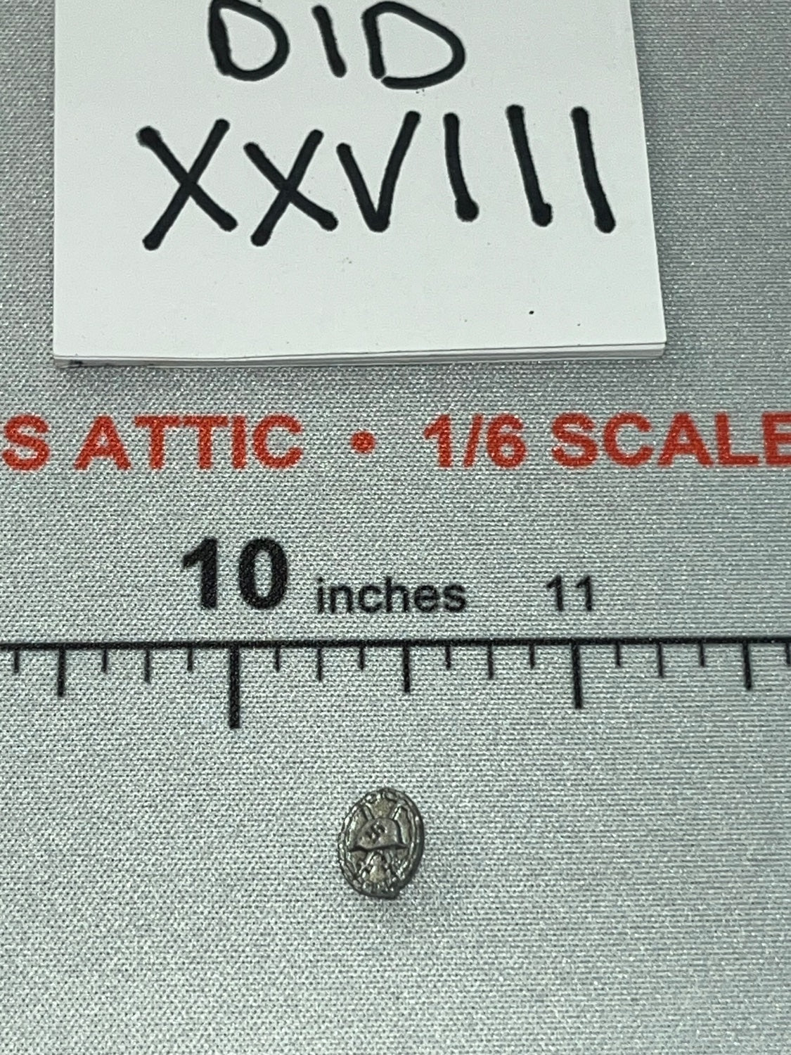 1/6 Scale WWII German German Political Wound Badge Pin - Wehrmacht Officer – Otto Remer D80194 DID