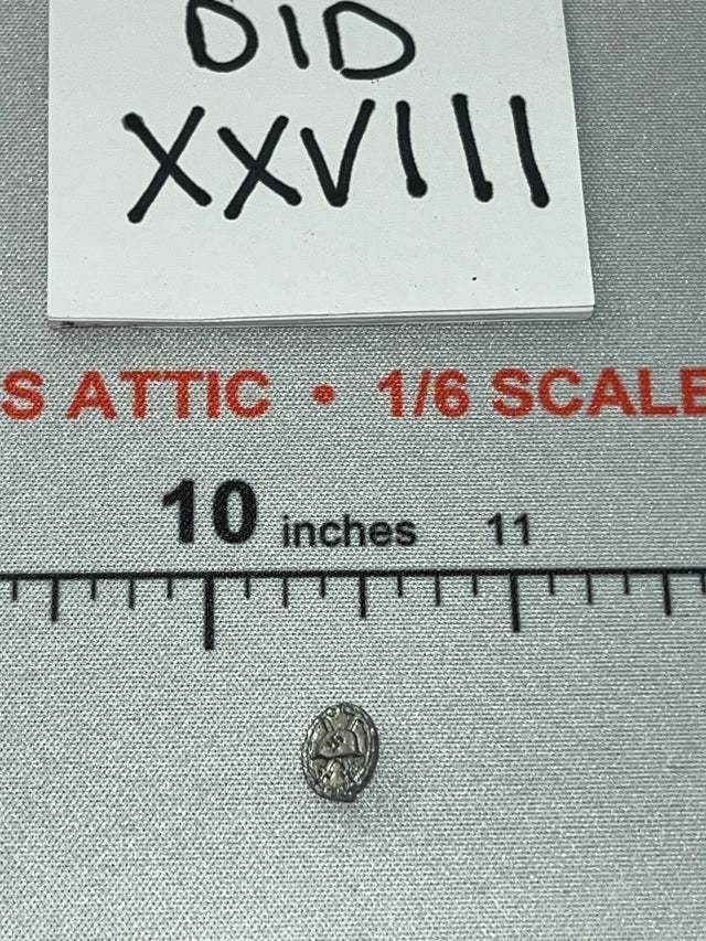 1/6 Scale WWII German German Political Wound Badge Pin - Wehrmacht Officer – Otto Remer D80194 DID