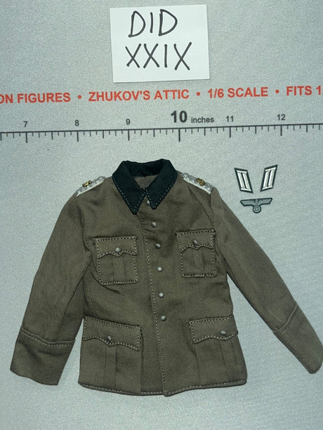 1/6 Scale WWII German Officer Field Tunic with Insignia - Wehrmacht Officer – Otto Remer D80194 DID
