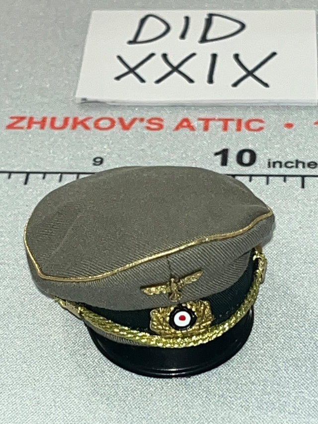 1/6 Scale WWII German German Officer Peaked Visor Cap - Wehrmacht Officer – Otto Remer D80194 DID