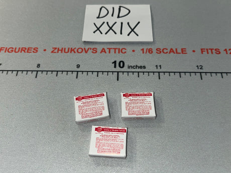 1/6 Scale WWII US Morphine Syrette Boxes - 2nd Ranger Battalion Medic Wade DID A80189