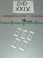1/6 Scale WWII US Sulfa Powder Packet Set - 1/6 WWII US 2nd Ranger Battalion Medic Wade DID A80189