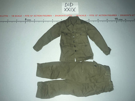 1/6 Scale WWII US Field Uniform Set - 2nd Ranger Battalion Medic Wade DID A80189