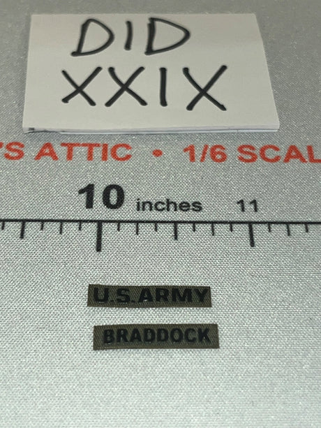 1/6 Scale Vietnam US Name Tapes Set - V80184 Vietnam War U.S. Army – Colonel James DID