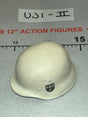 1/6 Scale WWII German Waffen M35 Winter White Helmet - Infantry in Wachmantel Leningrad 1943 - UD9062 UJINDOU