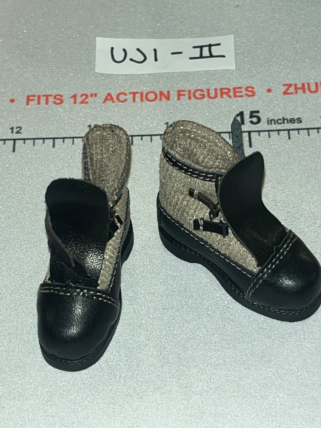 1/6 Scale WWII German Combat Boots Pair - Infantry in Wachmantel Leningrad 1943 - UD9062 UJINDOU