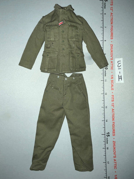 1/6 Scale WWII German Uniform Set - Infantry in Wachmantel Leningrad 1943 - UD9062 UJINDOU