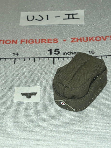 1/6 Scale WWII German Field Cap (Feldmütze) with Eagle Insignia - Infantry in Wachmantel Leningrad 1943 - UD9062 UJINDOU