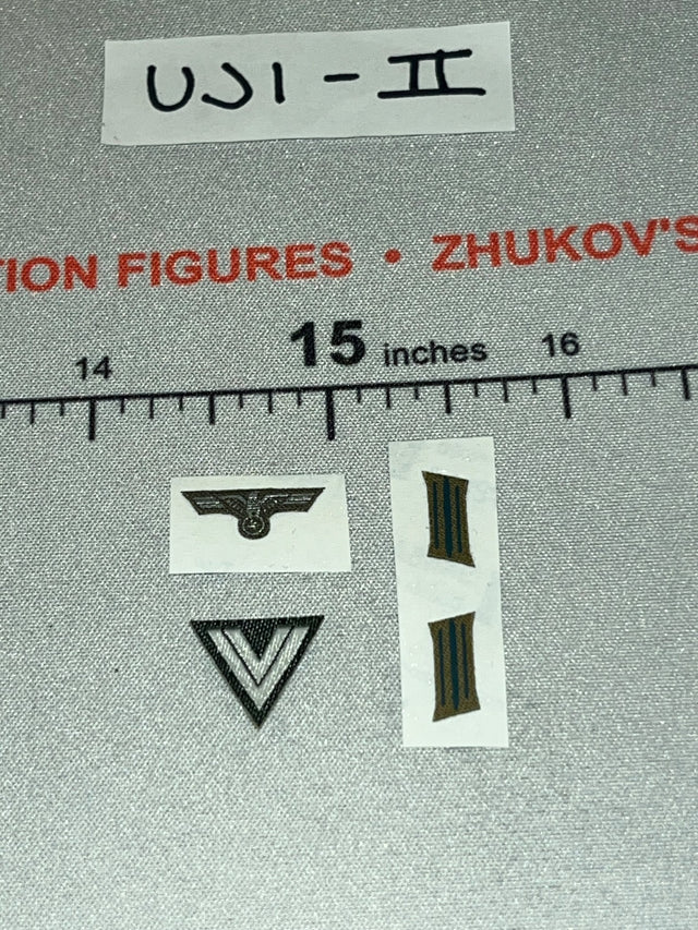 1/6 Scale WWII German German Army Insignia Decal Set - Infantry in Wachmantel Leningrad 1943 - UD9062 UJINDOU