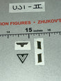 1/6 Scale WWII German German Army Insignia Decal Set - Infantry in Wachmantel Leningrad 1943 - UD9062 UJINDOU