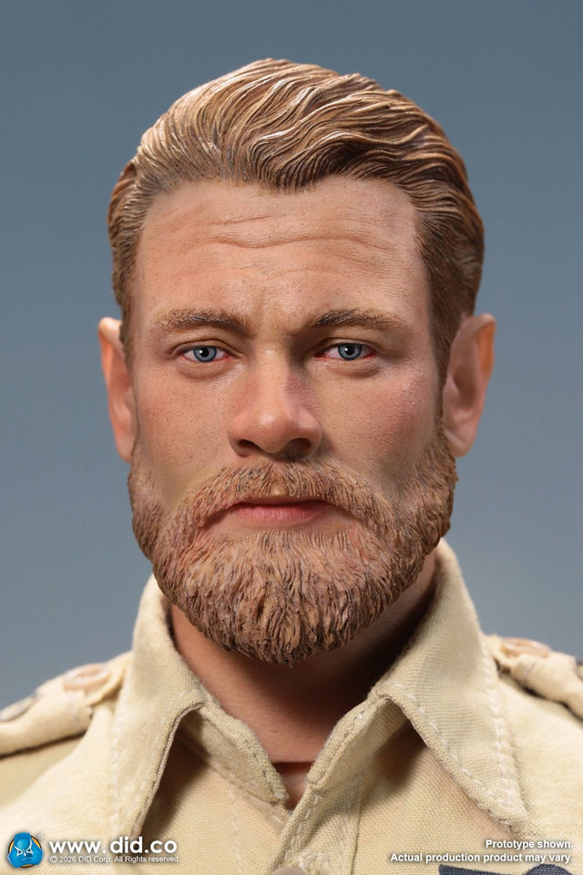 *Preorder* 1/6 Scale Alan Headsculpt - 1/6 WWII British SAS Special Forces Colonel – Alan - DID K80197 DID