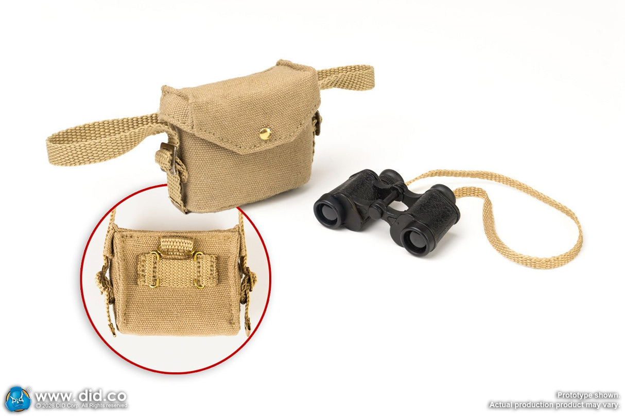 *Preorder* 1/6 Scale Binoculars (plastic) + binocular case (fabric) - 1/6 WWII British SAS Special Forces Colonel – Alan - DID K80197 DID