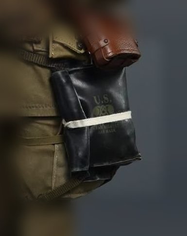 *Preorder* 1/6 Scale M-7 Black Rubber Gas Mask Pouch - WWII US 101st Airborne Paratrooper Officer Operation Market Garden - Soldier Story - SS145 Soldier Story