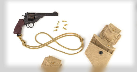*Preorder* 1/6 Scale Webley Pistol / Revolver and Holster - 1/6 WWII British SAS Special Forces Colonel – Alan - DID K80197 DID