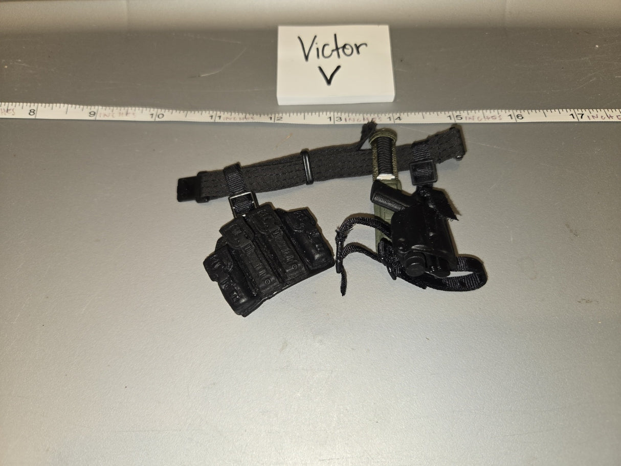 1/6 Scale Modern Era Drop Leg Holster and Magazine Pouch Set - Victor V