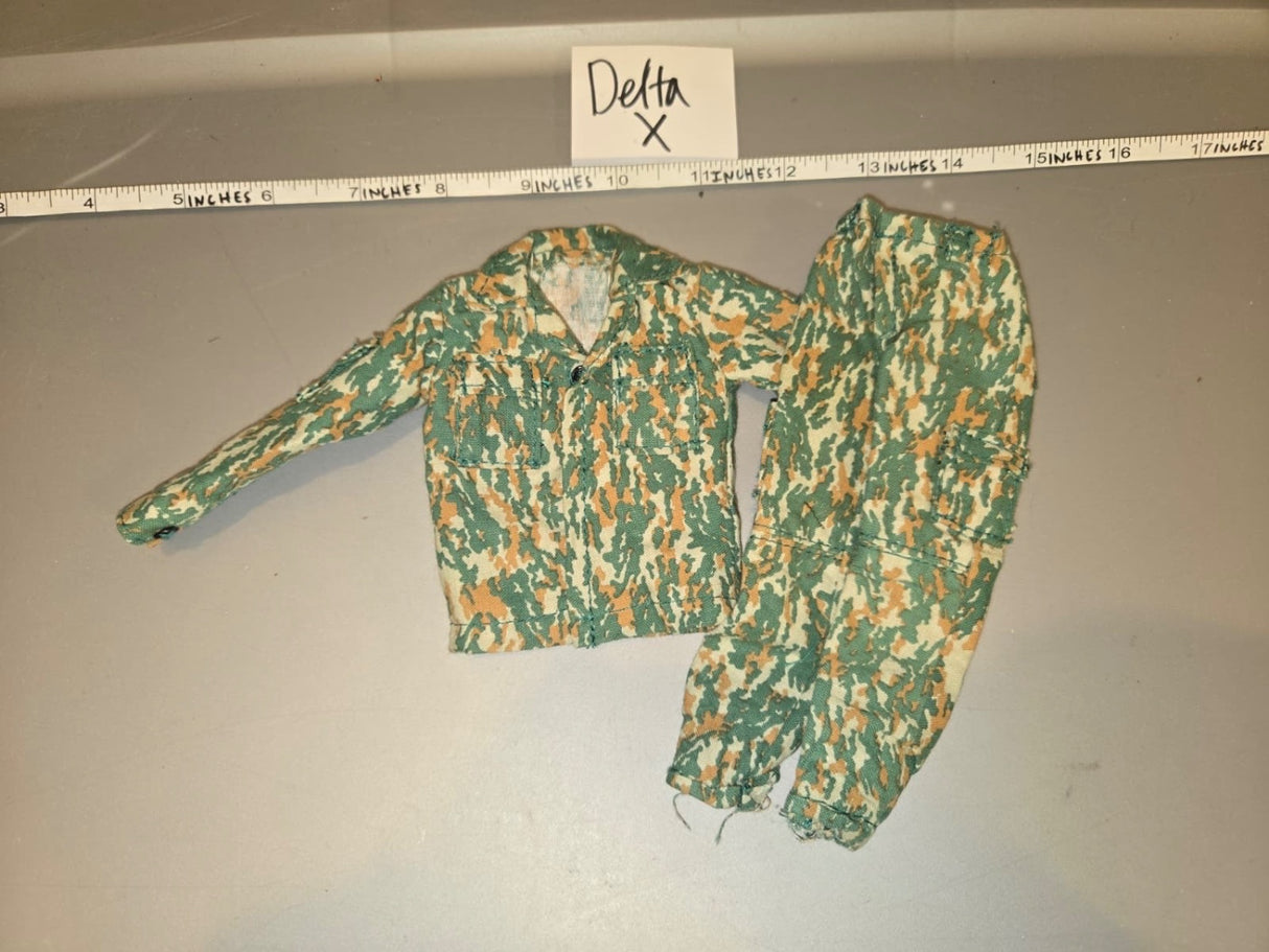 1/6 Scale WWII German Splinter Camouflage Uniform - Delta X