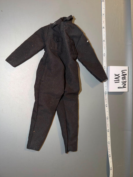 1/6 Scale WWII German Black Tanker Jumpsuit / Coveralls